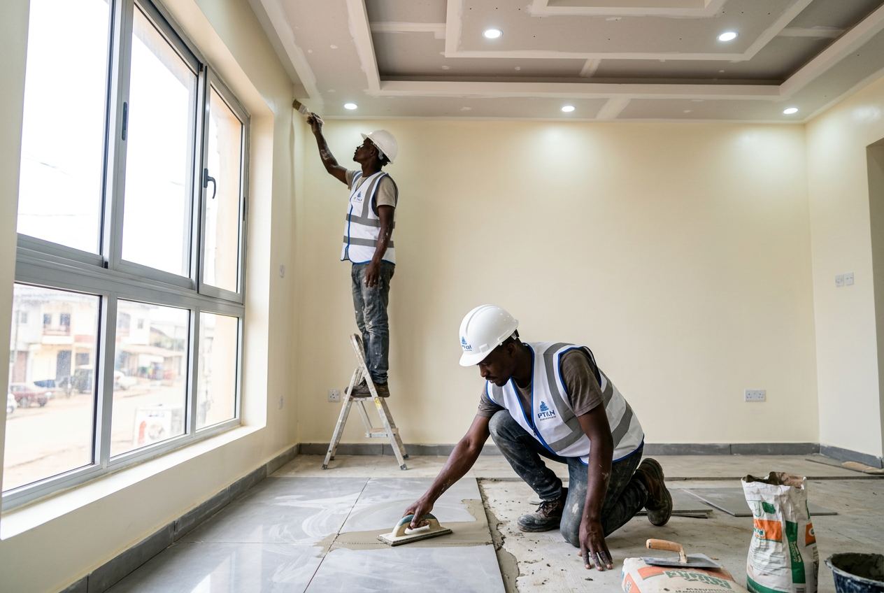 Travaux de finitions